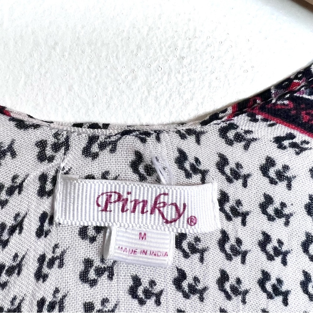 Pinky Boho Open Front Patchwork Tassel Festival K… - image 5